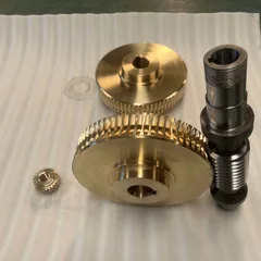 Precision Double Lead Worm Gear Set, Zero Backlash, For CNC Rotary Table 4th Axis