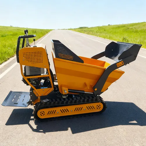 Cheap Mini Self Loading All Terrain Dumper High Efficiency Self Loading Power BarrowHydraulic Crawler Small Rubber Truck