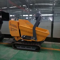 Cheap Mini Self Loading All Terrain Dumper High Efficiency Self Loading Power BarrowHydraulic Crawler Small Rubber Truck