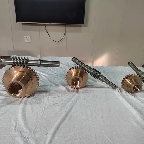 Precision Double Lead Worm Gear Set, Zero Backlash, For CNC Rotary Table 4th Axis