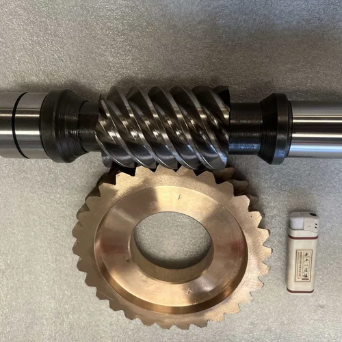 Precision Double Lead Worm Gear Set, Zero Backlash, For CNC Rotary Table 4th Axis