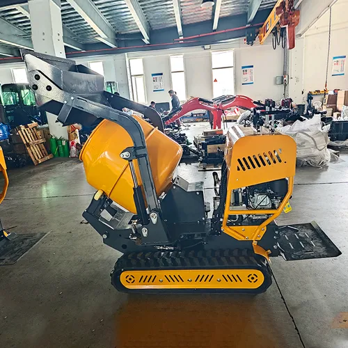 Portable Mini Concrete Mixer Self Loading Hydraulic Track Driven Cement MortarMixer Construction Mini Concrete Mixer Price