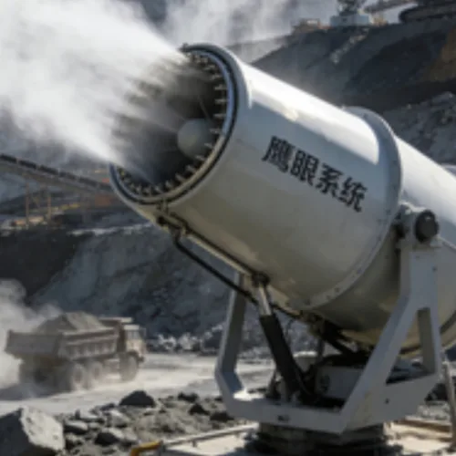 100-meter large-scale fog cannon, remote spraying device for dust suppression during material loading and unloading at port coal terminals