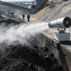 Steel mill eagle-eye dust control fog cannon, converted from ultra-low emission to ultra-fine fog cannon