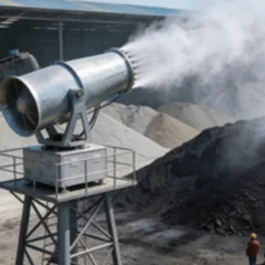 Steel mill eagle-eye dust control fog cannon, converted from ultra-low emission to ultra-fine fog cannon