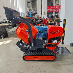 Portable Mini Concrete Mixer Self Loading Hydraulic Track Driven Cement MortarMixer Construction Mini Concrete Mixer Price