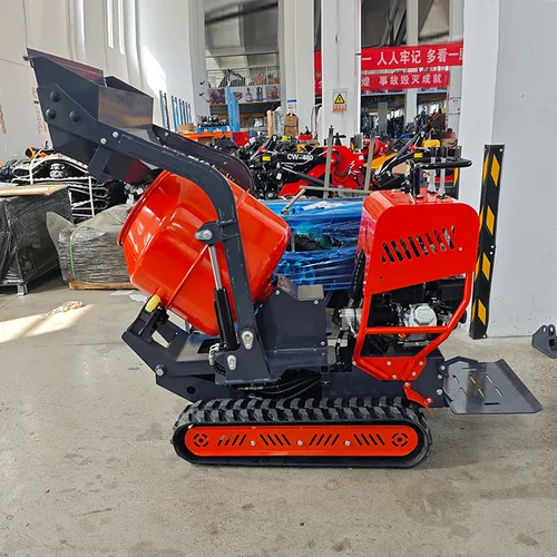 Portable Mini Concrete Mixer Self Loading Hydraulic Track Driven Cement MortarMixer Construction Mini Concrete Mixer Price