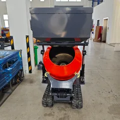 Portable Mini Concrete Mixer Self Loading Hydraulic Track Driven Cement MortarMixer Construction Mini Concrete Mixer Price