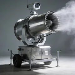 Dust pollution control equipment for industrial production of high-pressure fog gun open-air material storage yard