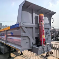 Custom Rear Tipper Semi-Trailer, 9-11m Length/1.5-2.2m Height, Heavy-duty