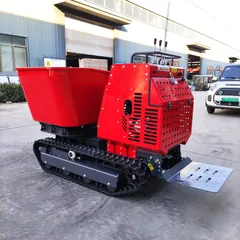 High Quality Crawler Mini Dumper EPA CE EURO 5 Farm Garden Diesel Engine All Terrain Tracked Transport Dump Truck 1200kg Mini Dumper