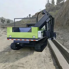 Rubber track curbstone forming machine