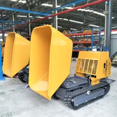 High Quality Crawler Mini Dumper EPA CE EURO 5 Farm Garden Diesel Engine All Terrain Tracked Transport Dump Truck 1200kg Mini Dumper