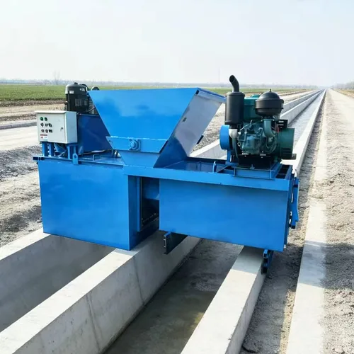 Wire rope traction water channel forming machine