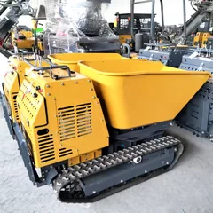 High Quality Crawler Mini Dumper EPA CE EURO 5 Farm Garden Diesel Engine All Terrain Tracked Transport Dump Truck 1200kg Mini Dumper