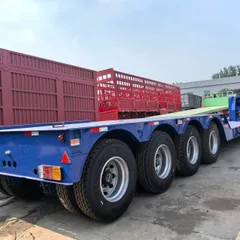 四轴低平板半挂车 挖掘机 / 钻机重载运输 价格私聊