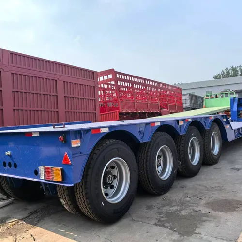 四轴低平板半挂车 挖掘机 / 钻机重载运输 价格私聊