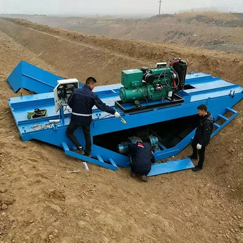 Wire rope traction water channel forming machine