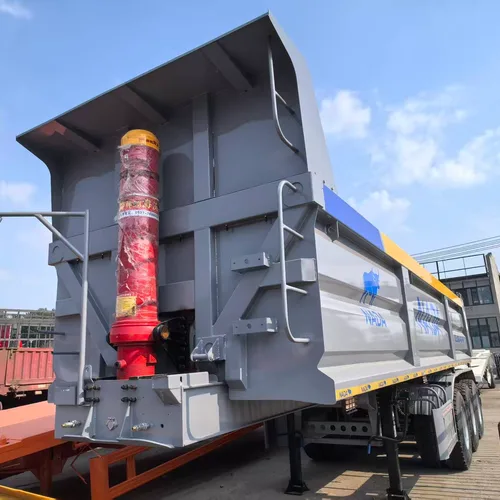 Custom Rear Tipper Semi-Trailer, 9-11m Length/1.5-2.2m Height, Heavy-duty