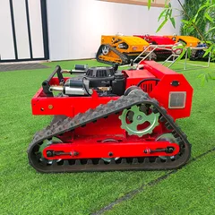 Fast delivery Self Propelled Garden Mower Mowers Lawn Rotary Tracked All TerrainRemote Control Weed Mowing Machine