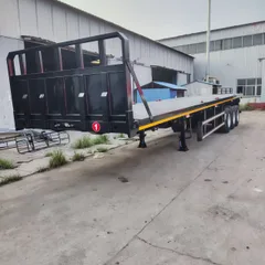 定制款平板运输半挂车 9-13 米长 / 1-2 米前挡 普货 / 设备运输