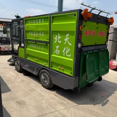 Full-Closed Cabin Electric Ride-On Sweeper, Small Industrial Floor Cleaning Machine
