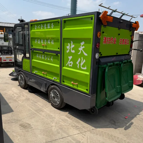 Closed Cab Electric Ride-On Sweeper, Small Street Cleaning Machine for Parks & Warehouses