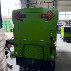 Electric Ride-On Floor Sweeper with Closed Cabin, Compact Road Cleaning Equipment