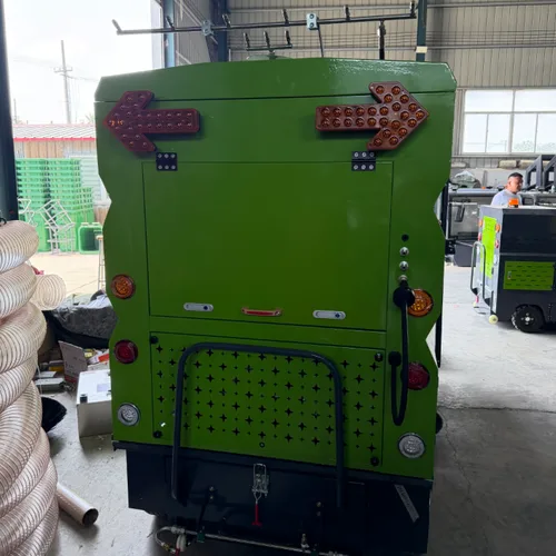 Electric Ride-On Floor Sweeper with Closed Cabin, Compact Road Cleaning Equipment