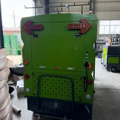 Compact Ride-On Electric Floor Sweeper with Enclosed Cab, Industrial Road Sweeper
