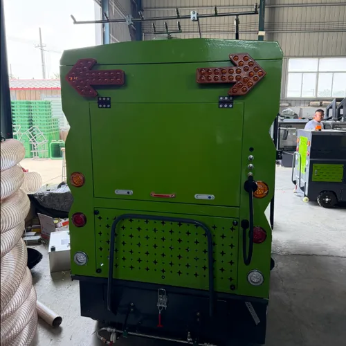 . Enclosed Cab Compact Electric Street Sweeper, Ride-On Floor Cleaning Vehicle for Commercial Use