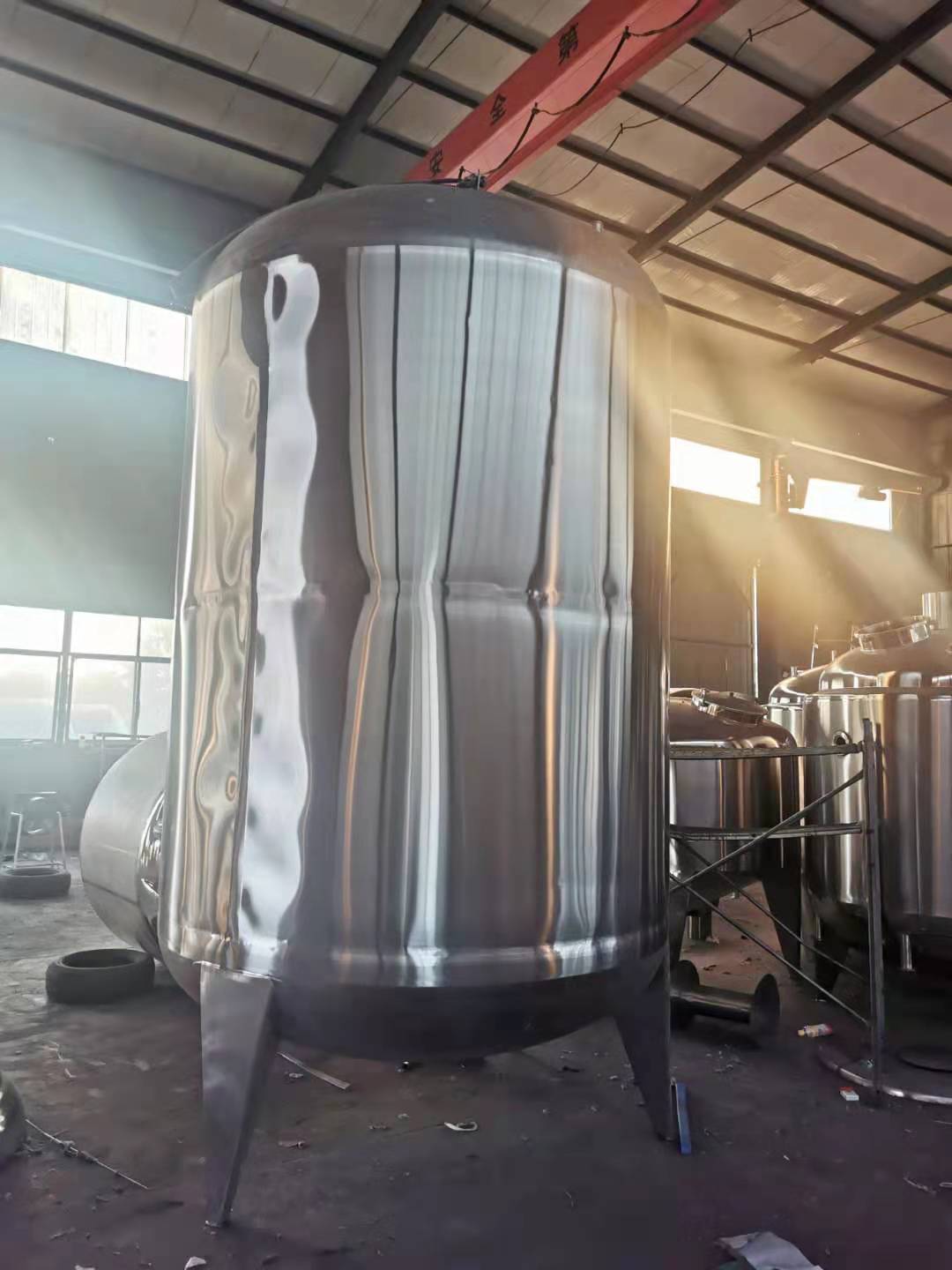 Stainless Steel Storage Tank, Vertical/Horizontal Custom, Food-grade Chemical Liquid Mixing & Reaction Tank