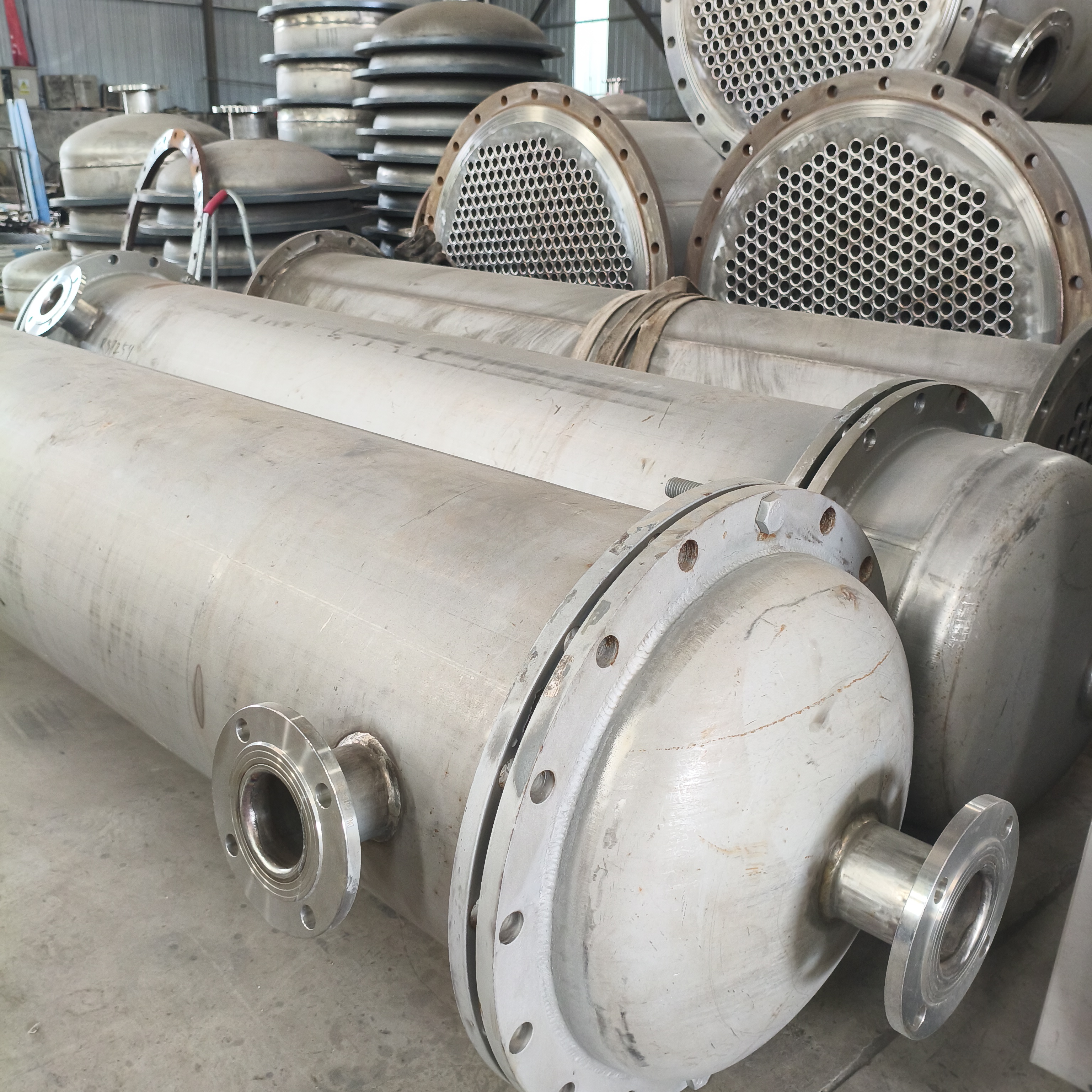 New Stainless Steel Tubular Condenser, Cooling Condensation/Waste Heat Recovery, Customized