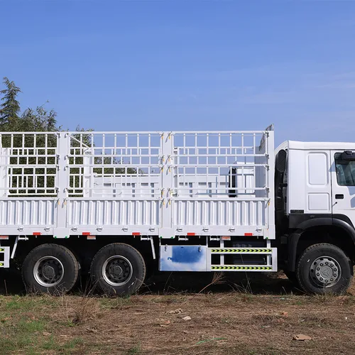 Howo 6×4 高边板货车，配备全新笼式货箱，适用于农业及散装货物运输