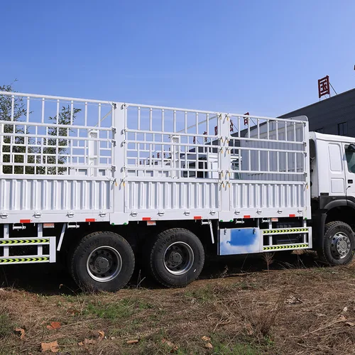 Howo 6×4 高边板货车，配备全新笼式货箱，适用于农业及散装货物运输