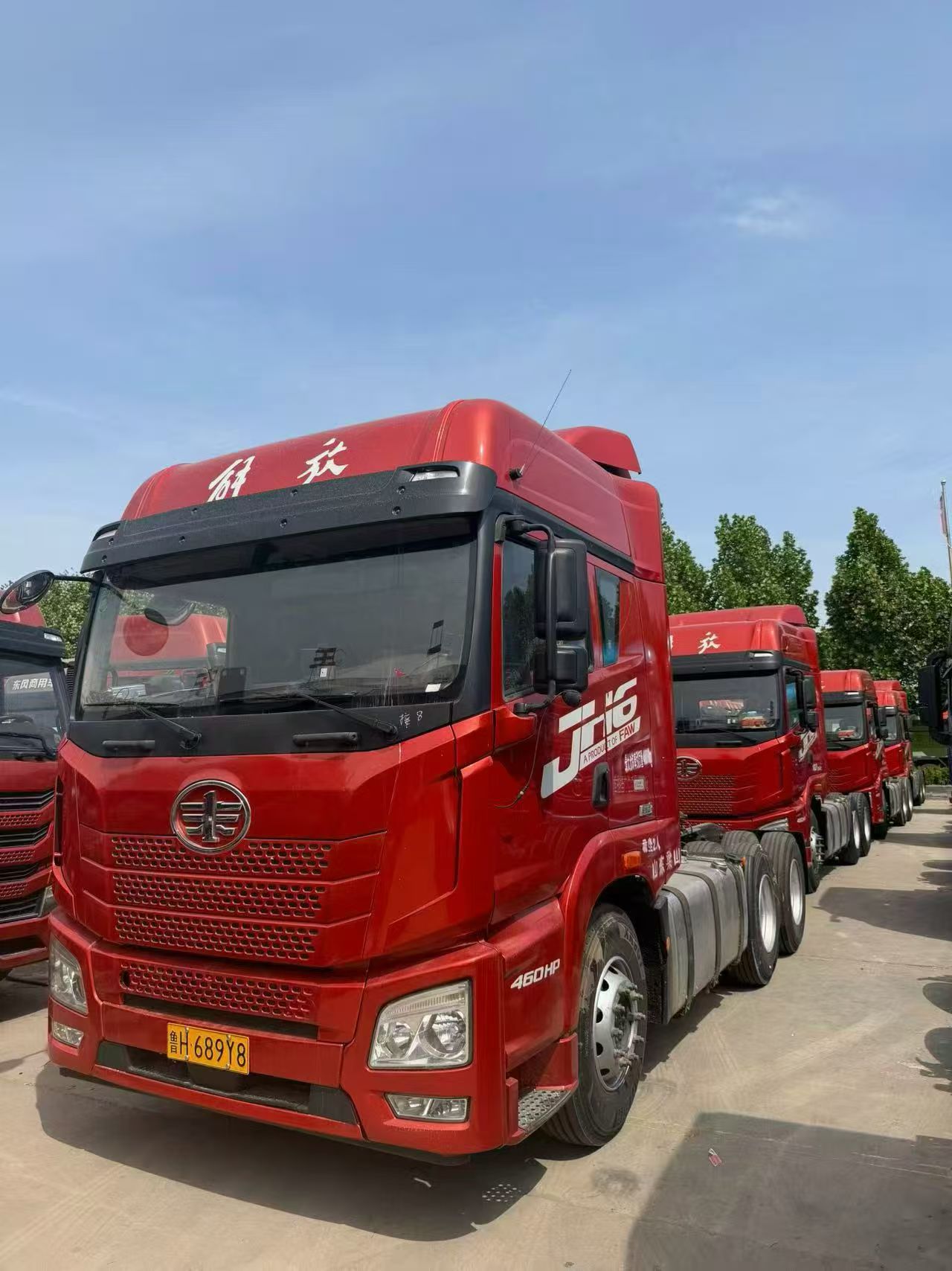 2022 FAW JH6 Tractor Truck Euro VI Weichai 12L 460HP Genuine Mileage Used Truck New Tires