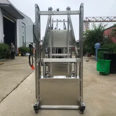 Carbon Steel Vertical Hydraulic Baler 1.5KW Motor Small Garbage Compression Baler