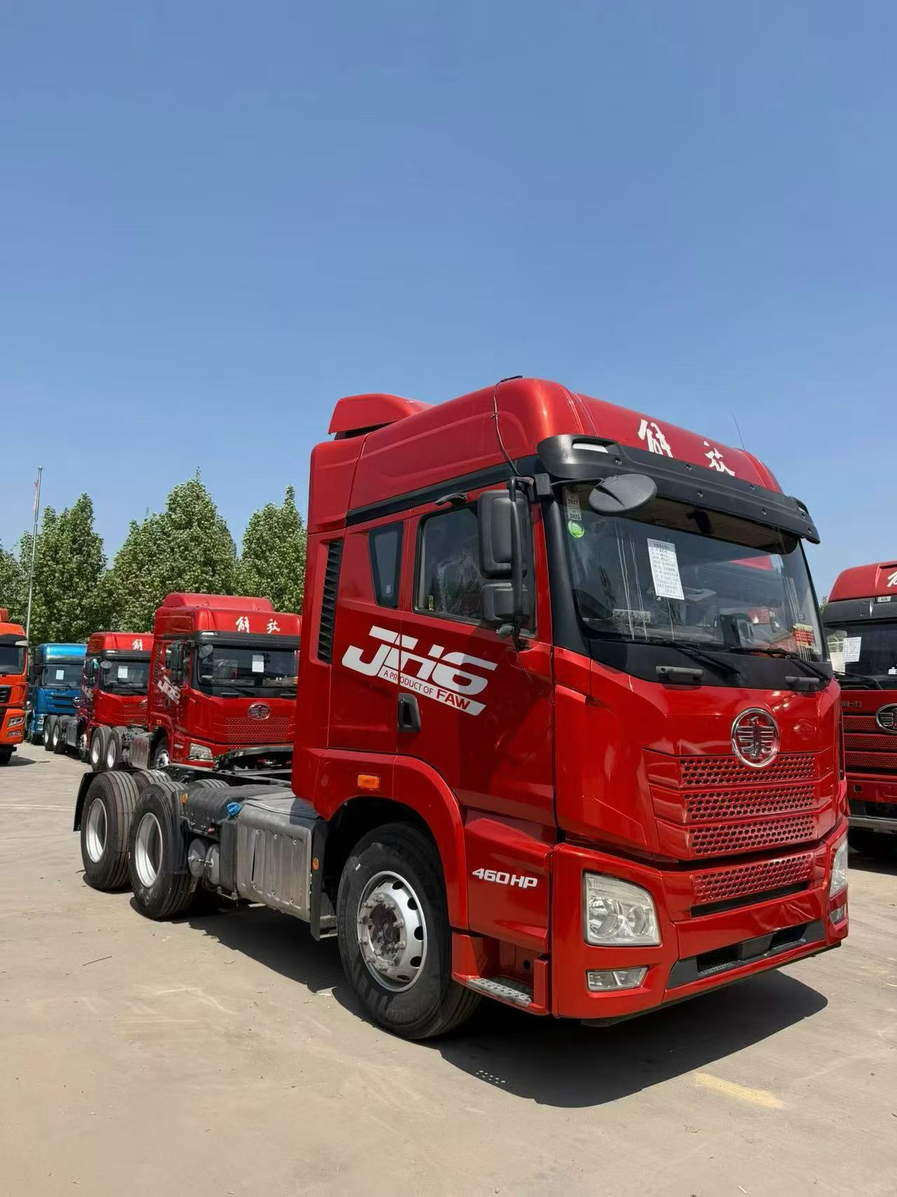 2022 FAW JH6 Tractor Truck Euro VI Weichai 12L 460HP Genuine Mileage Used Truck New Tires