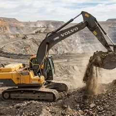Heavy Duty Diesel Digger | 22 Ton Excavator for Mining & Earthmoving | Global Exporter