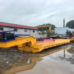 Used 17m Low-Bed Semi-Trailer, Detachable Gooseneck, 12R Tires, 8.5m Platform