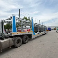 双层汽车运输半挂车，镀锌汽车运输拖车，出口型