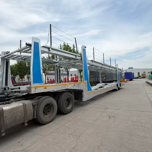 双层汽车运输半挂车，镀锌汽车运输拖车，出口型