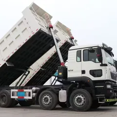 二手中国重汽豪沃TX 371马力 8×4 自卸车，欧II排放标准，10.5米工程用翻斗车