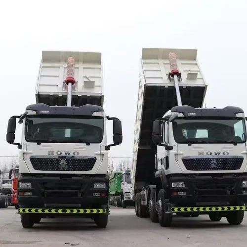 二手中国重汽豪沃TX 371马力 8×4 自卸车，欧II排放标准，10.5米工程用翻斗车