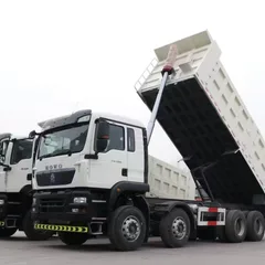 二手中国重汽豪沃TX 371马力 8×4 自卸车，欧II排放标准，10.5米工程用翻斗车