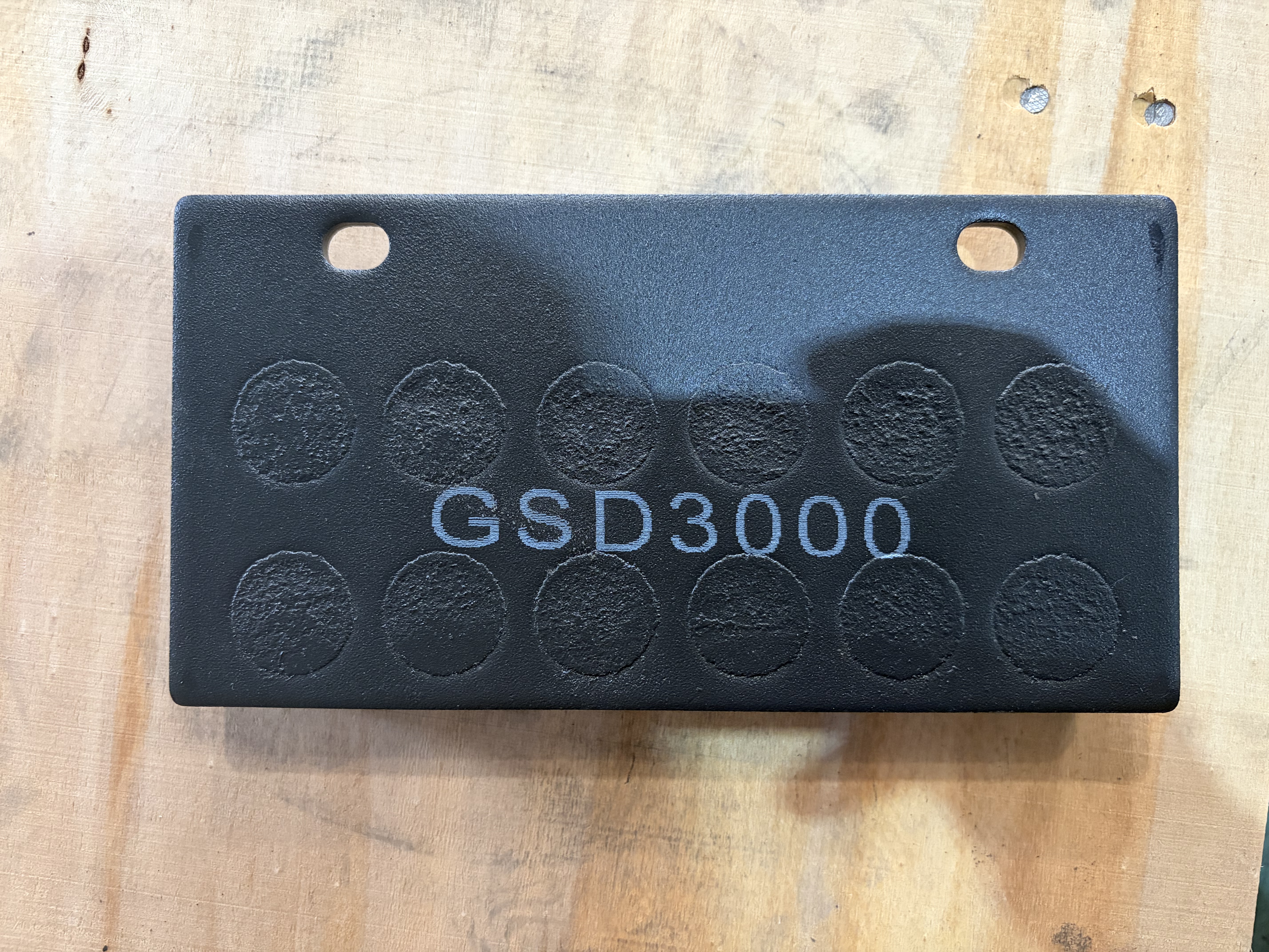 Lingong Loader Brake Pads, Model GSD3000, 214.5×110×22mm, Friction Coefficient 0.42