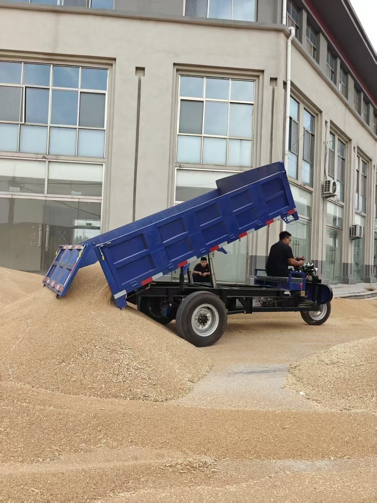 农业用电动倾卸三轮车，3000瓦重型电机，适用于粮食和建筑材料运输