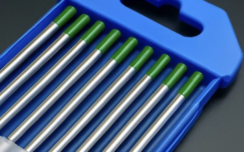 Green Tip Pure Tungsten Electrode, 99.5% High Purity, TIG Welding for Al/Mg AC Welding