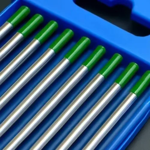Green Tip Pure Tungsten Electrode, 99.5% High Purity, TIG Welding for Al/Mg AC Welding