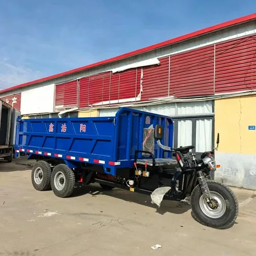 Large-Ton Electric Dump Tricycle, Dual Rear Axle 6-Wheel Drive, 3m Extended Cargo Box